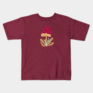 Mushroom illustration Kids T-Shirt